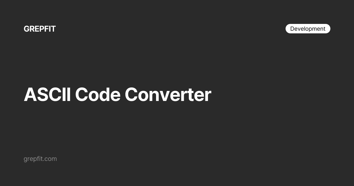 Konverter Kode ASCII