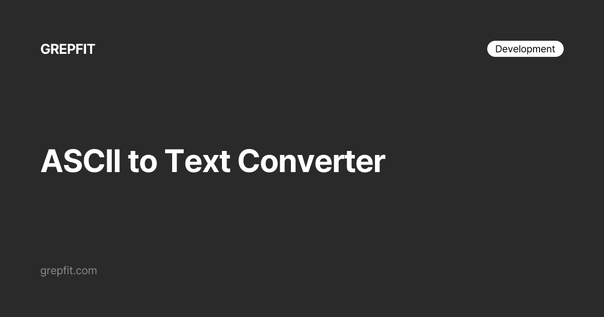 Konverter ASCII ke Teks