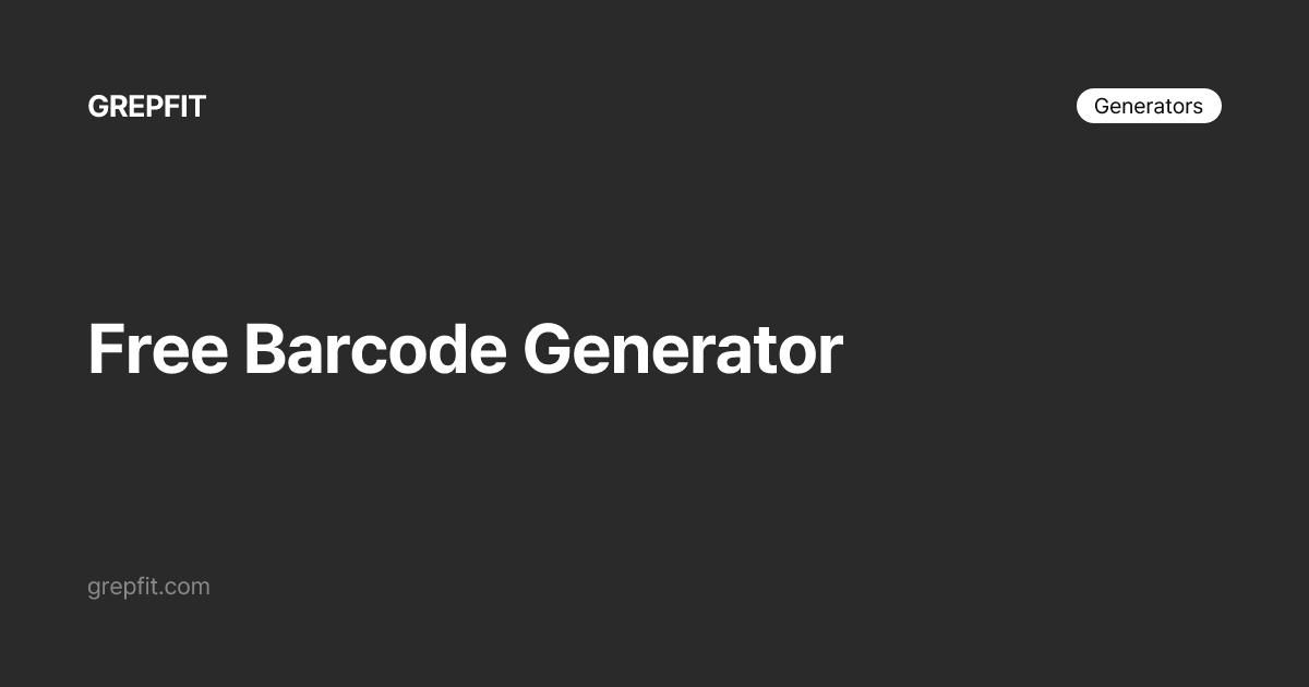 Generator Barcode