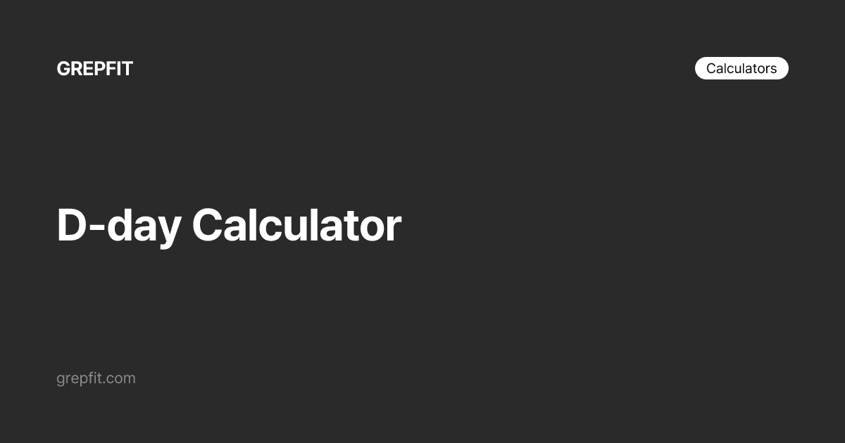 Kalkulator D-day