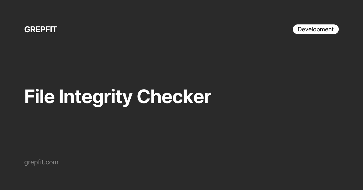 Verifikator Checksum File