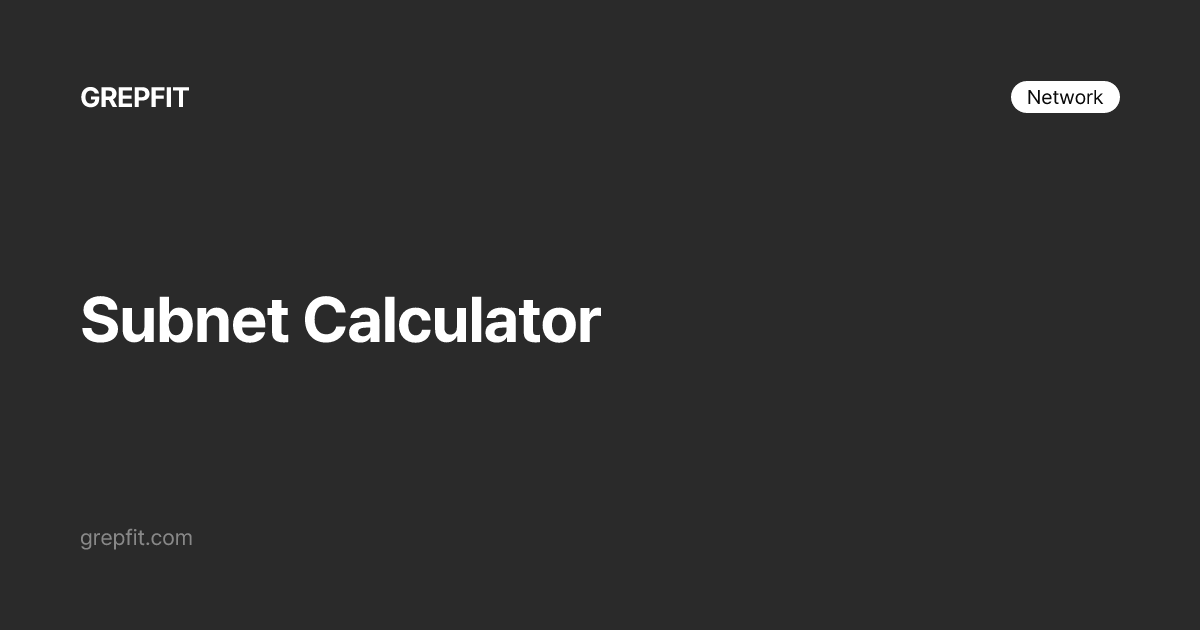 Kalkulator Subnet