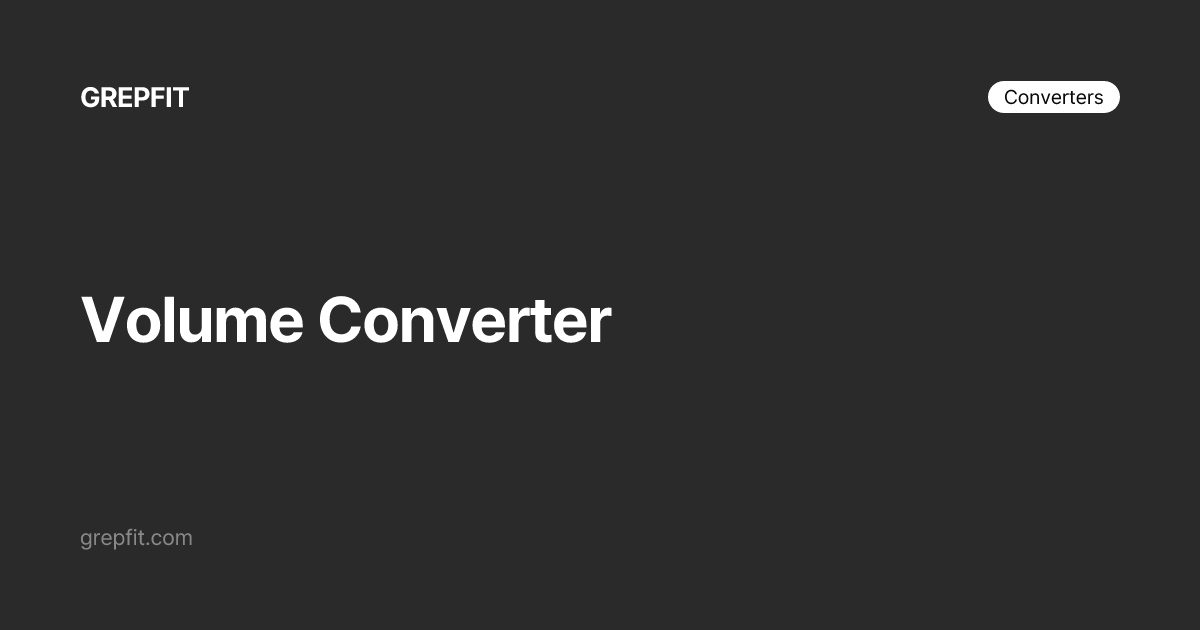 Konverter Volume