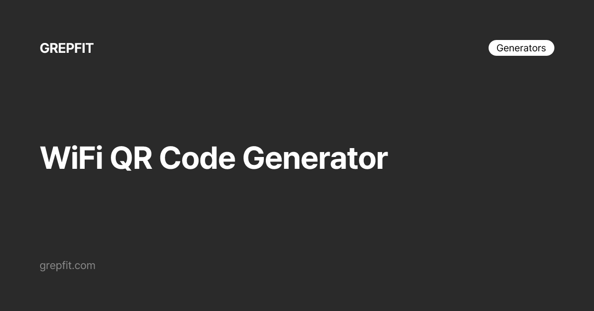 Generator Kode QR WiFi